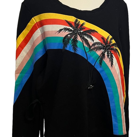 Pam & Gela Rainbow Sweater, Open Sides w/Ties, Size: Small - Picture 4 of 5